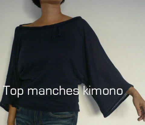 Top manches kimono